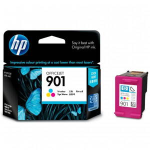 HP originál ink CC656AE, HP 901, color, 360str., 9ml, HP OfficeJet J4580, farebná
