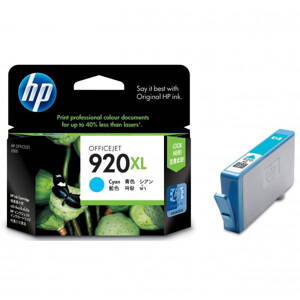 HP originál ink CD972AE, HP 920XL, cyan, 700str., HP Officejet, azurová