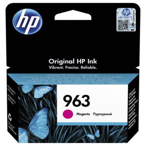 HP originál ink 3JA24AE, HP 963, magenta, 700str., 10.77ml, HP Officejet Pro 9010, 9012, 9014, 9015, 9016, 9019/P, purpurová