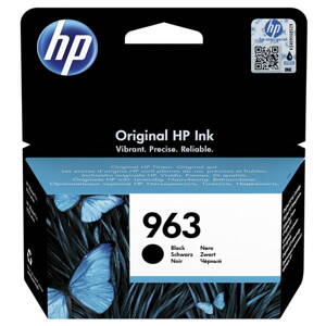 HP originál ink 3JA26AE, HP 963, black, 1000str., 24.09ml, HP Officejet Pro 9010, 9012, 9014, 9015, 9016, 9019/P, čierna