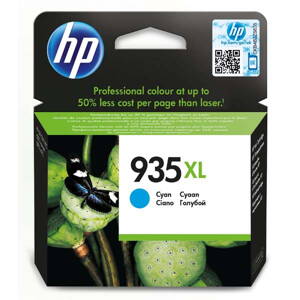HP originál ink C2P24AE, HP 935XL, cyan, 825str., 9,5ml, HP Officejet 6812,6815,Officejet Pro 6230,6830,6835, azurová