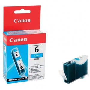 Canon originál ink BCI6C, cyan, 13 4706A002, Canon S800, 820, 820D, 830D, 900, 9000, i950, azurová