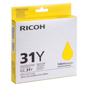 Ricoh originál gélová náplň 405691, yellow, Typ GC 31Y, Ricoh GXe2600/GXe3000N/GXe3300N/GXe33, žltá