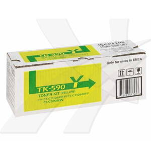 Kyocera originál toner TK590Y, yellow, 5000str., 1T02KVANL0, Kyocera FS-C 2026, 2126MFP, O, žltá