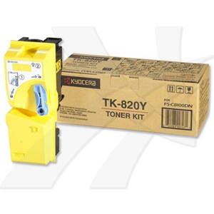 Kyocera originál toner TK820Y, yellow, 7000str., 1T02HPAEU, Kyocera FS-C 8100DN, O, žltá