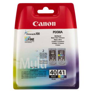 Canon originál ink PG40/CL41 multipack, black/color, blister s ochranou, 16,9ml, 0615B051, Canon 2-pack iP1600, 2200, MP150, 170,