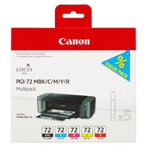 Canon originál ink PGI72 CMYK, CMYK, 6402B009, Canon PIXMA Pro-10
