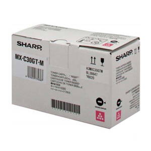 Sharp originál toner MX-C30GTM, magenta, 6000str., Sharp MX-C250FE, C300WE, O