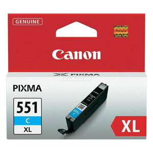 Canon originál ink CLI551C XL, cyan, blister, 11ml, 6444B004, high capacity, Canon PIXMA iP7250, MG5450, MG6350, azurová