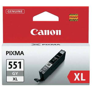 Canon originál ink CLI551GY XL, grey, 11ml, 6447B001, high capacity, Canon PIXMA iP7250, MG5450, MG6350, MG7550, šedá