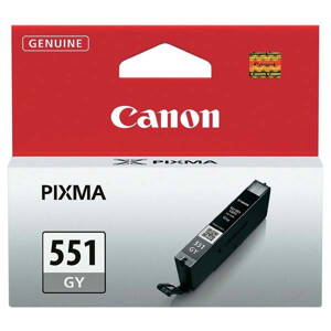 Canon originál ink CLI551GY, grey, 7ml, 6512B001, Canon PIXMA iP7250, MG5450, MG6350, MG7550, šedá