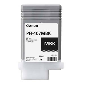 Canon originál ink PFI107MBK, matte black, 130ml, 6704B001, Canon iPF-680, 685, 780, 785, matt black