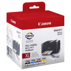 Canon originál ink PGI-1500XL Bk/C/M/Y multipack, black/color, 9182B004, Canon MAXIFY MB2050, MB2350