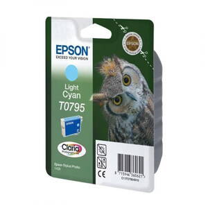 Epson originál ink C13T079540, light cyan, 11,1ml, Epson Stylus Photo 1400, light cyan