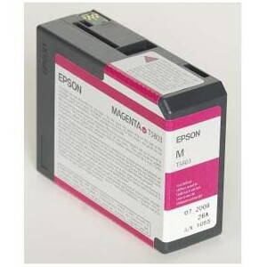 Epson originál ink C13T580300, magenta, 80ml, Epson Stylus Pro 3800, purpurová