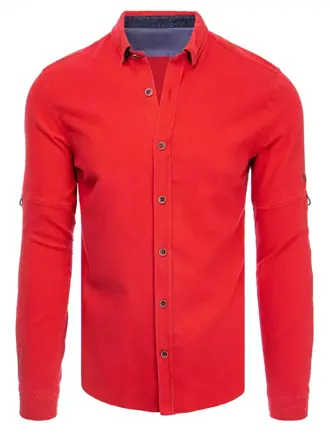 Pánska košeľa v červenej farbe skl.41