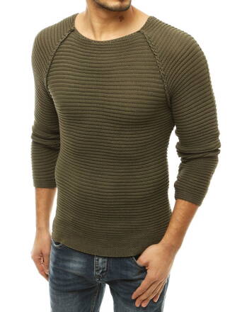 Štýlový pánsky khaki sveter.