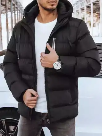 Klasická zimná bunda s kapucňou