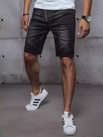 Čierne džínsové kraťasy