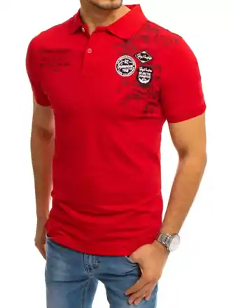 Červené pánske POLO tričko.