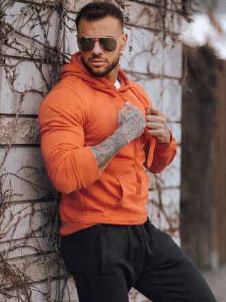 Oranžová pánska mikina BX4245z