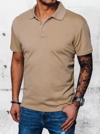 Pánské polo triko Barva kamelová DSTREET PX0564