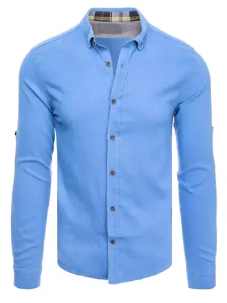 Pánska trendová košeľa v modrom prevedení skl.32