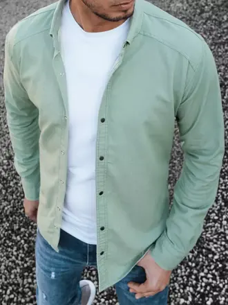Štýlová zelená pánska košeľa