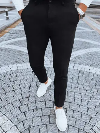 Čierne pánske chinos nohavice