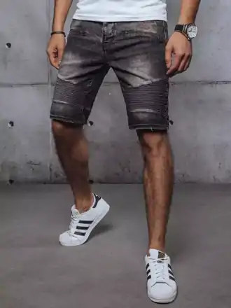 Štýlové čierne džínsové kraťasy