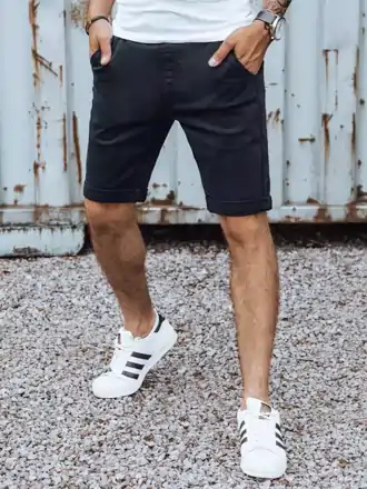 Granátové džínsové kraťasy