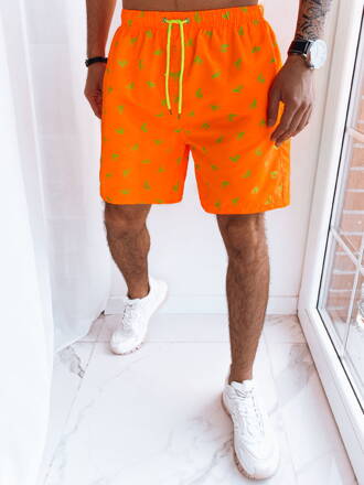 Pánské plavecké šortky - Barva oranžová 