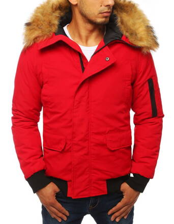 Červená pánska zimná bunda (tx2875) skl.13