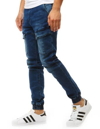 Trendové pánske joggery - denim look (ux1893)skl.3