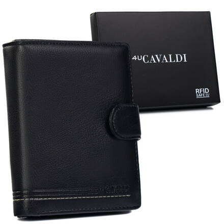 Klasická pánska peňaženka s elegantným prešívaním - Cavaldi