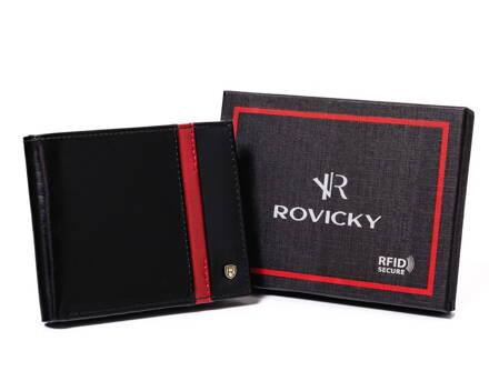 Pánska peňaženka N01-RVTP-3012 Black-Red