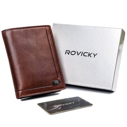 Pánska kožená peňaženka s RFID ochranou - Rovicky