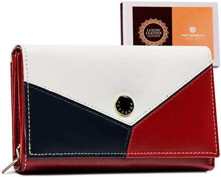 Stredná dámska peňaženka vyrobená z prírodnej kože— Peterson