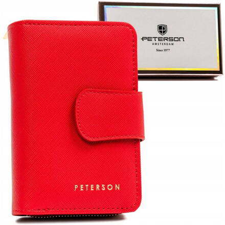 Vertikálna dámska peňaženka vyrobená z ekologickej kože - Peterson