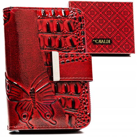 Dámska peňaženka vyrobená z kombinácie prírodnej a ekologickej kože - 4U Cavaldi