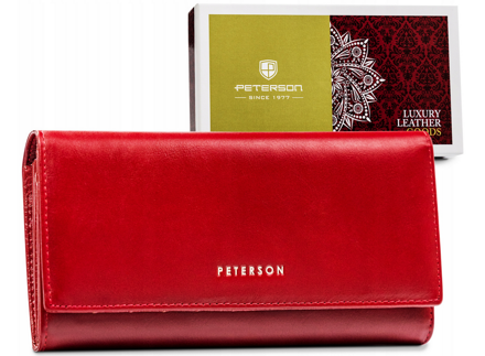 Klasická dámska kožená peňaženka z systemem RFID — Peterson