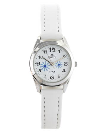 Detské hodinky PERFECT G195 - white/silver/blue (zp914e)