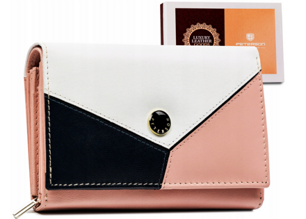 Stredná dámska peňaženka vyrobená z prírodnej kože — Peterson