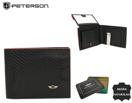 Elegantná, kožená pánska peňaženka s RFID systémom - Peterson