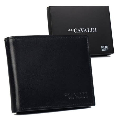 Pánska kožená peňaženka s vreckom na občiansky preukaz - Cavaldi