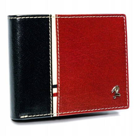 Horizontálna dvojfarebná pánska peňaženka, prírodná RFID koža - Rovicky