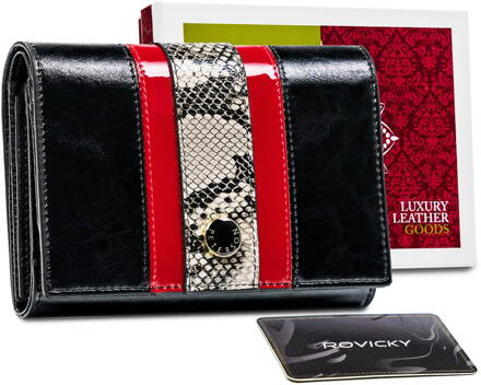 Elegantná dámska peňaženka s RFID vzorom hadej kože — Peterson
