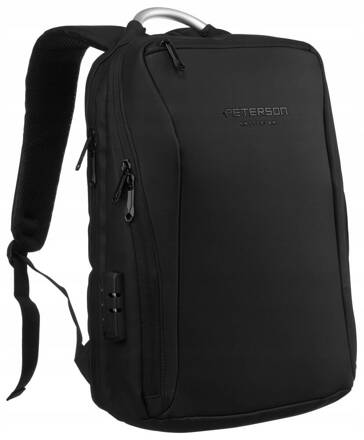 Veľký, priestranný batoh s USB portom a priestorom pre notebook - Peterson
