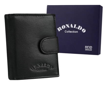 Malá, kožená pánska peňaženka so zapínaním - Ronaldo