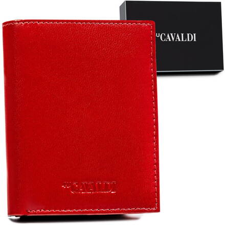 Dámska kožená peňaženka na patentku — Cavaldi